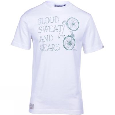 Tee Brakeburn Blood, Sweat and Gears Hombre - Blancas - Chile XLQ684319